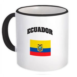 Ecuador Mug Gift Flag Chest Ecuadorian Expat Country