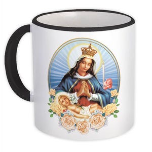 Taza Virgen de Altagracia Regalo Santos Católicos Religiosos Santo Dios Santo