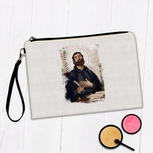 Saint Peter Canisius Makeup Bag Gift Catholic Church Faith Dutch Christian Religious