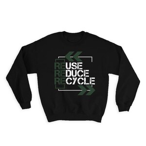 Papier kraft écologique, réutilisation, réduction du recyclage, cadeau de sweat-shirt Pensée verte pour la protection de la nature