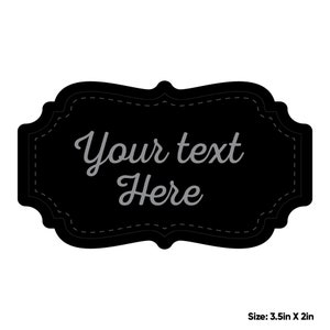 Customized Textured Curly Frame Vintage Label Chalkboard  Sticker Bulk Pantry Organize Tag Decorative Kitchen Chalk Board Spice Canister Jar