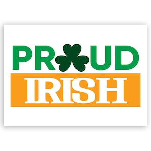 Sticker irlandais fier cadeau St. Patrick Paddy Irlande trèfle amusant