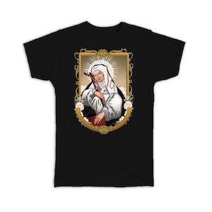 Saint Ingrid Of Skanninge Of Sweden T-Shirt Gift Roman Catholic Church Abbess Christian