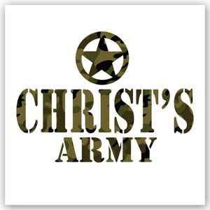 Christus Armee Aufkleber Geschenk Christian Religiös Katholisch Jesus Gott Glaube