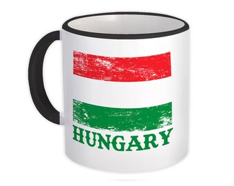 Ungarn Tasse Geschenk Distressed Flagge Flagge ungarischen Expat Country