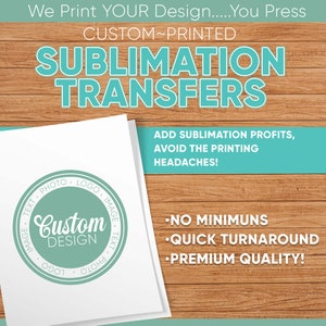 Custom Sublimation Transfers Sheet Wholesale Print On Demand Bundle Ready To Press Mugs Tumblers T-Shirts Custom Heat Transfer Gifts