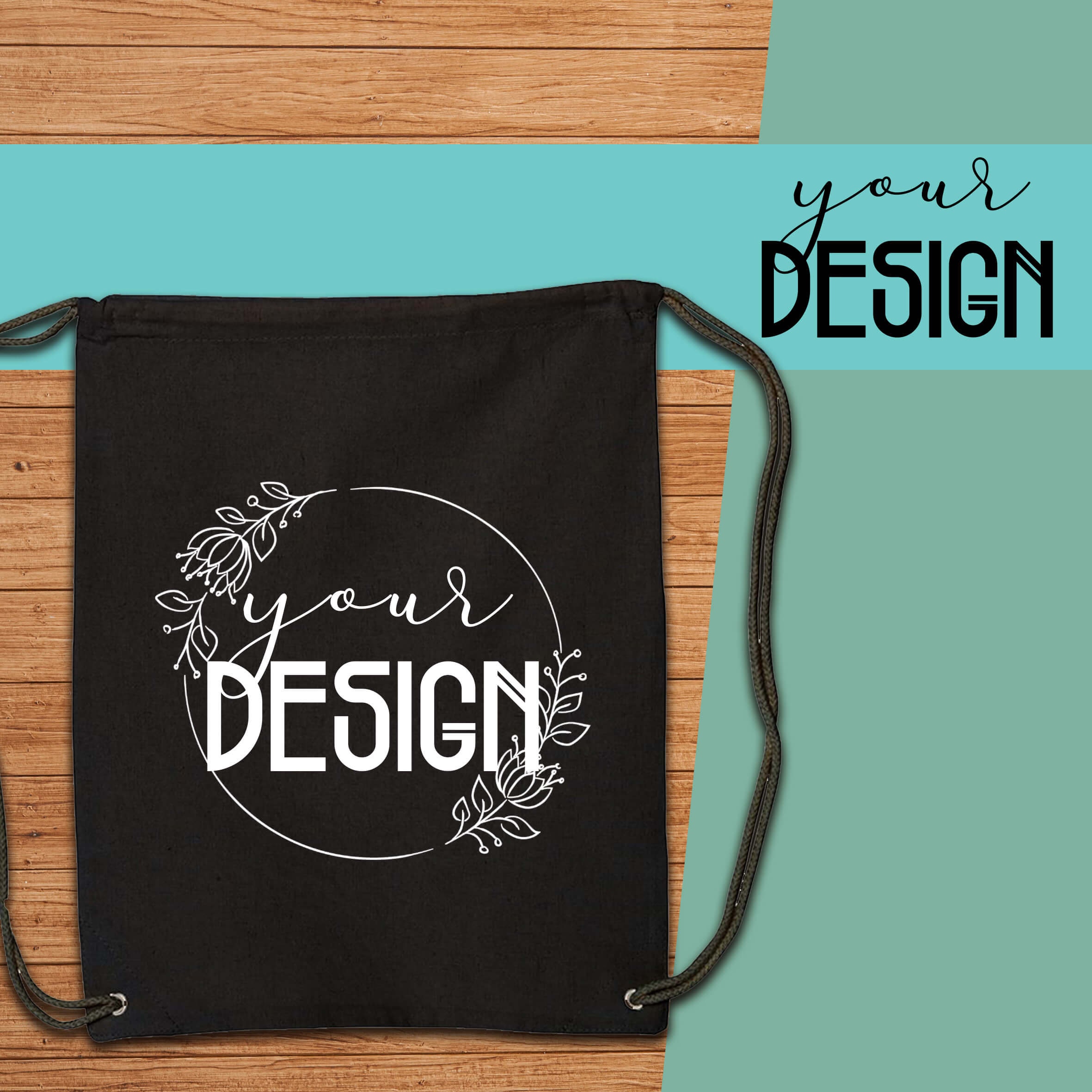 Personalized Drawstring Bag, Custom Cotton Canvas Gym Bag - Etsy