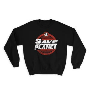 Milieuvriendelijk Save The Planet-sweater Cadeau Rustiek kraftpapier Recyclebaar Herbruikbaar