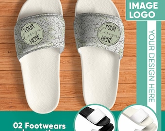 Customizable Men's Slides, Personalized Cushioned Sandals