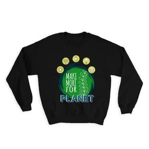 Eco Make More For Planet Kraft Karton Recycle Sweatshirt Cadeau Groene Energiebronnen