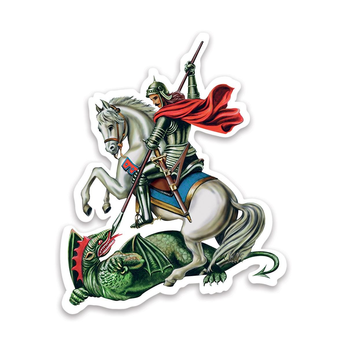 St. George Stickers Saint George Sticker Gift Catholic Religious Religion Classic Faith - Etsy