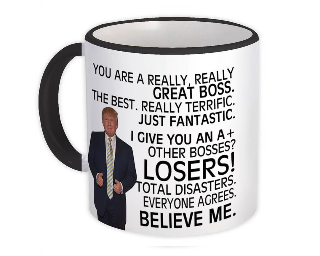Tazza Umoristica Trump 425 Ml: Regalo Perfetto Per Capo Ufficio Divertente