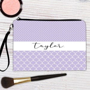 Personalized Makeup Bag, Customized Cosmetic Bag, Bridesmaid Gifts, Toiletry Bags, Travel Bag, Custom Pouch, Gifts for Her, Make Up Bag