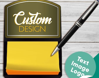 Personalized Sticky Note Holder, Custom Desk Accessory, Teacher Appreciation Gift