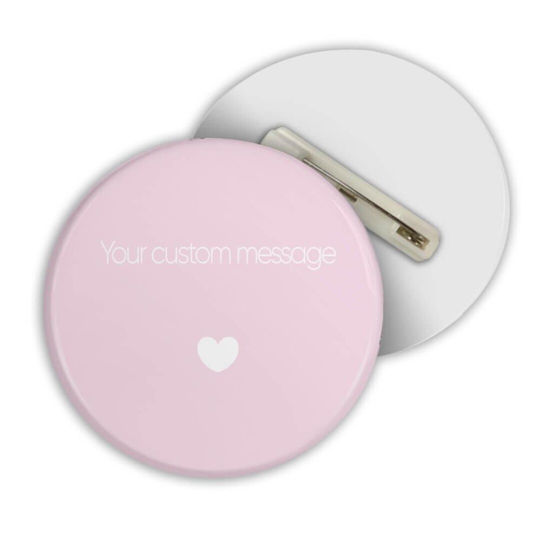 Your Custom Message Heart Buttons RFP Gift Personalized Valentines Day ...