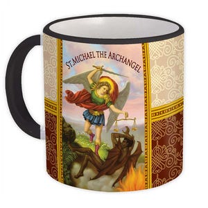 St Michael The Archangel Mug Gift Angel Catholic Religious Saint