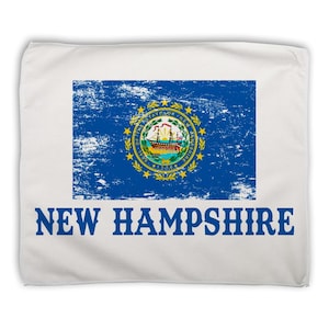 New Hampshire Rally Towel Microfiber Gift Flag Distressed Souvenir State USA Christmas Coworker