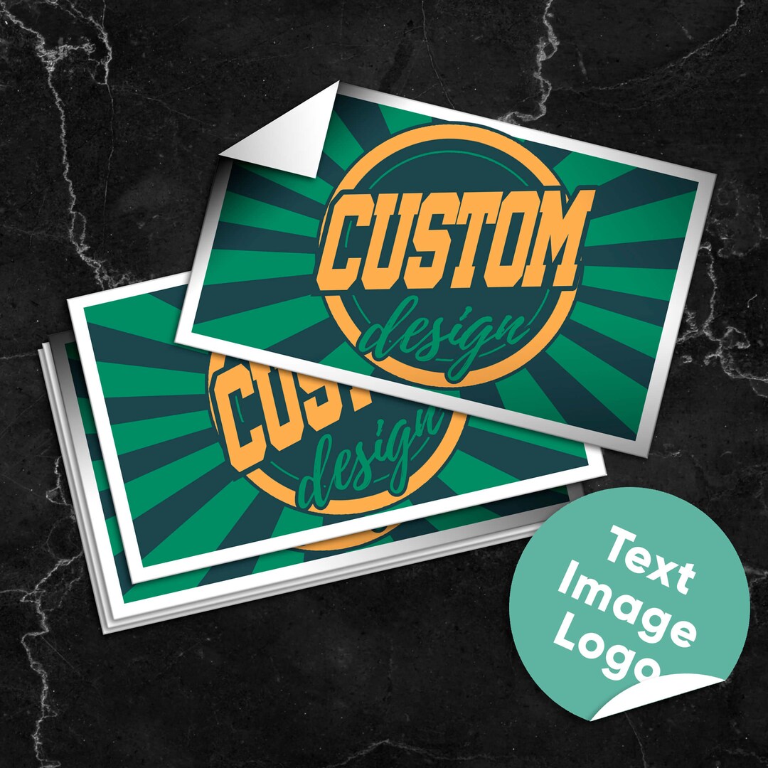 Personalized Vinyl Sticker Horizontal Bulk Custom Labels Baby Shower ...