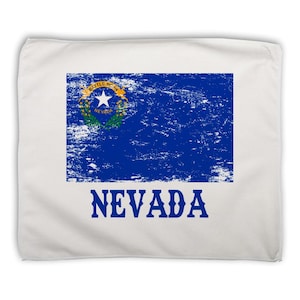 Nevada Rally Towel Microfiber Gift Flag Distressed Souvenir State USA Christmas Coworker