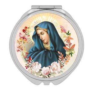 Our Lady of Sorrows Compact Mirror Gift Catholic Religious Virgin Saint Mary