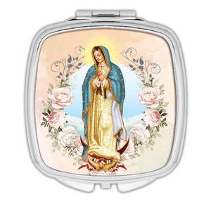 Our Lady of Guadalupe Compact Mirror Gift Catholic Religious Virgin Saint Mary
