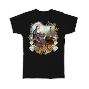 Saint Rita of Cascia T-Shirt Gift Catholic Religious Virgin