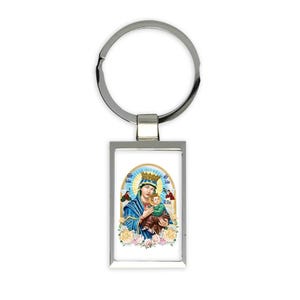 Unsere Dame der Immerwährenden Hilfe Geschenk Rechteckige Schlüsselbänder Heilige Jungfrau Maria Gesegnete katholische Kirche Jesus