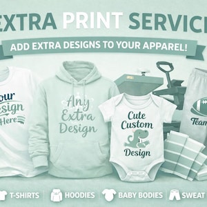 Baby Bodysuit long Sleeve, Extra Print For Shirts, Hoodies, Sweatshirts, Tots Etc