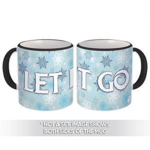 Snow Flakes Let it Go Mug Gift for Kids Children Birthday Christmas Frozen image 2