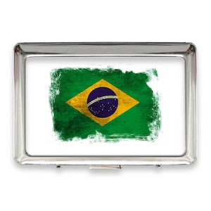 Brazil Gift Coin Bank Distressed Flag Vintage Brazilian Expat Country