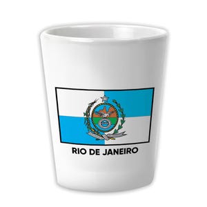 Rio de Janeiro Keramisch Borrelglas Cadeau Brazilië Vlaggenstaat Brazilië Estado