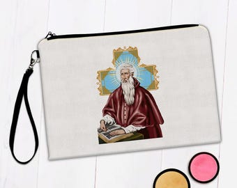 Saint Jerome Makeup Bag Gift San Jeronimo Catholic Religious Christian Church Bible Cross