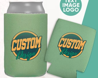 Enfriador de latas de neopreno personalizable, aislante de bebidas a medida