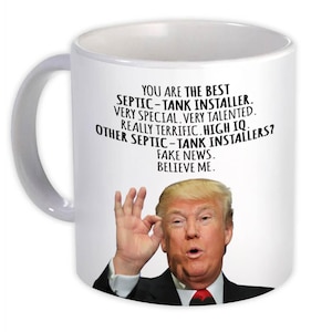 Rolig Trump-mugg Yrken Födelsedag Jul Jobb Byggnadsarbete Gåva