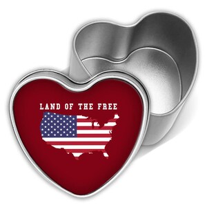 USA Flagge Karte Land der kostenlosen Geschenk Herz 4 Juli Unabhängigkeit