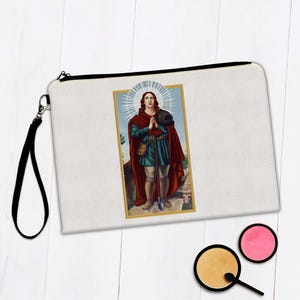 Saint Wendelin Makeup Bag Gift Trier Catholic Church Country Folk Herdsmen Christian Faith