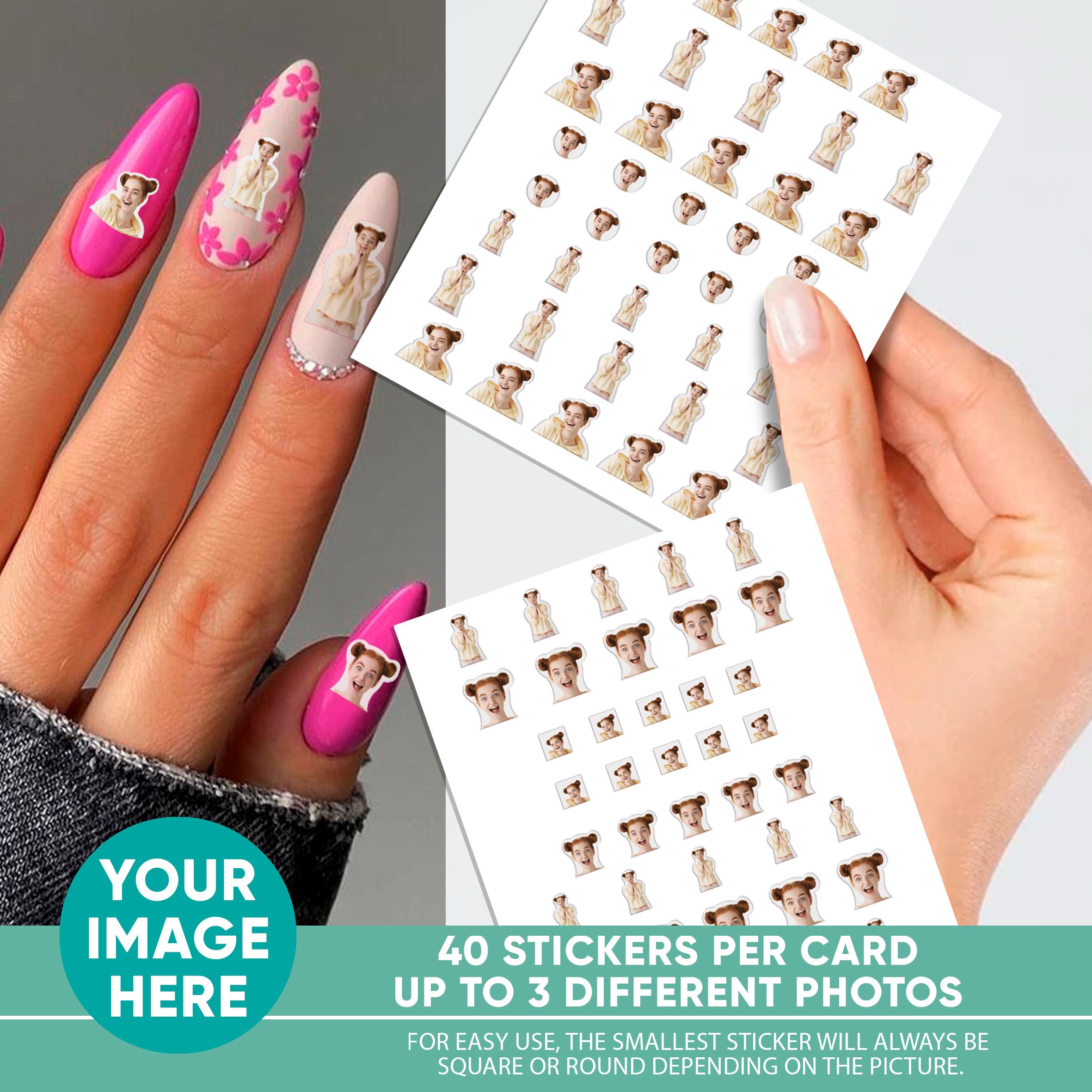 YKO_nail様　確認用ページ Custom Nail Decal Stickers, Customized Nail Art Manicure Labels