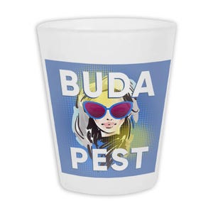 Boedapest Frosted Shot Glass Cadeau Reisland Hongarije Hongaars Souvernir