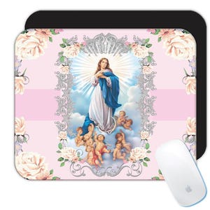 Our Lady of Immaculate Conception Mousepad Gift Catholic Virgin Saint Mary