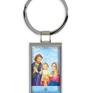 Heilige Familie Geschenk Rechteck Schlüsselbund Katholische Religiöse Jungfrau Heilige Maria