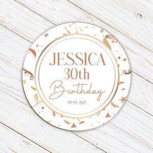 Set of 4 Personalized Drink Coaster, Custom Round Coaster, Bulk Coaster for Birthday, Customized Gift Coaster, Neoprene Party Coasters