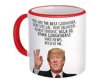 Donald Trump Godfather Mug, Funny Father's Day Gift