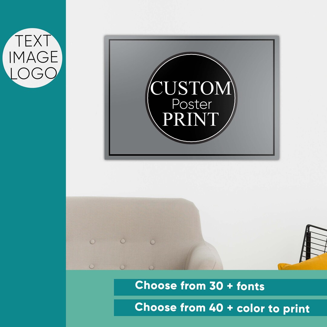 Personalized Photo Poster Print: Custom Family Wall Art - Etsy