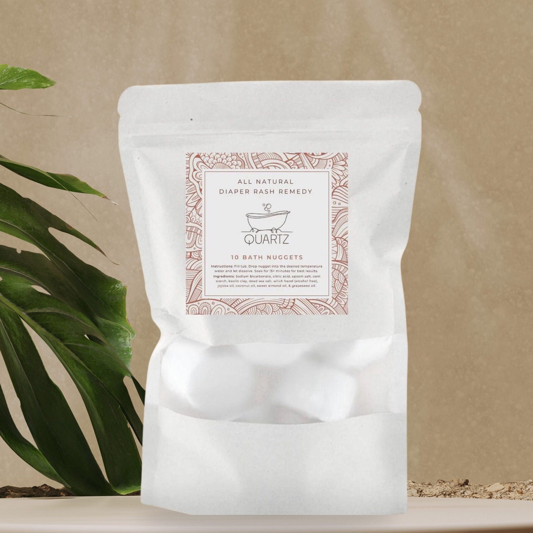 Diaper Rash Relief Bath Nuggets 10ct, Allnatural Homeopathic, Diaper