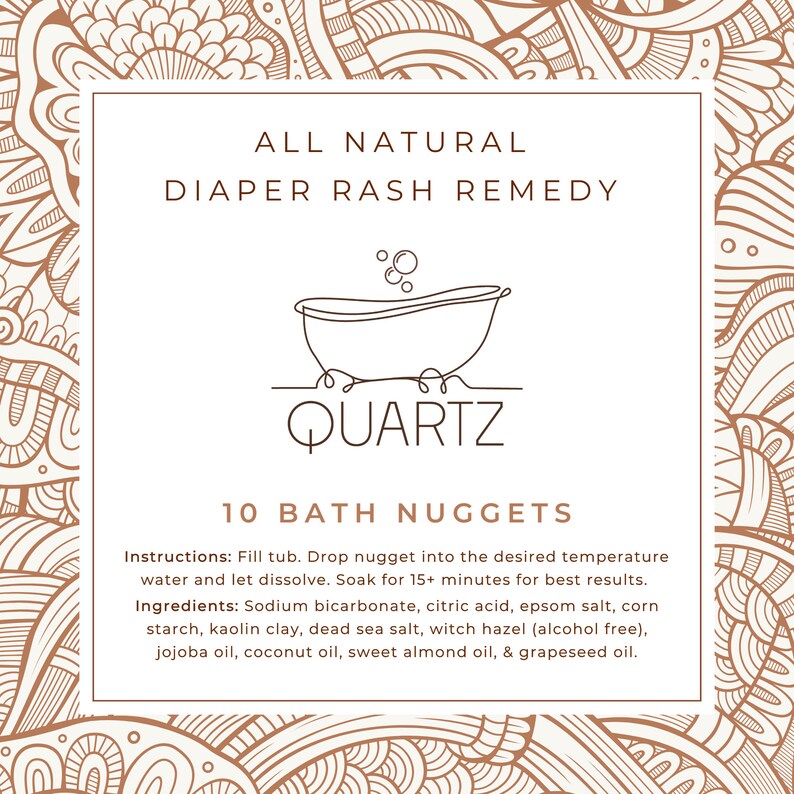 Diaper Rash Relief Bath Nuggets 10ct, Allnatural Homeopathic, Diaper