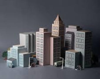 Paper Craft Architecture: DIY Houses & Office Models (PDF Downloadable ...