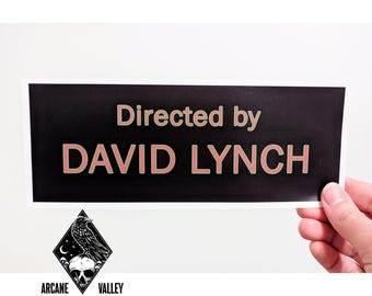 Directed By David Lynch Bumper Sticker, David Lynch Bumper Sticker, Twin Peaks Bumper Sticker, Twin Peaks Gifts, David Lynch Gift, Christmas