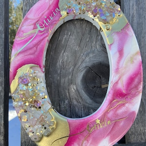 Art lettre géode, lettre géode en résine, lettre personnalisée, cadeaux pour bébé, décoration murale géode, art géode en cristal, art 3D, lettre géode