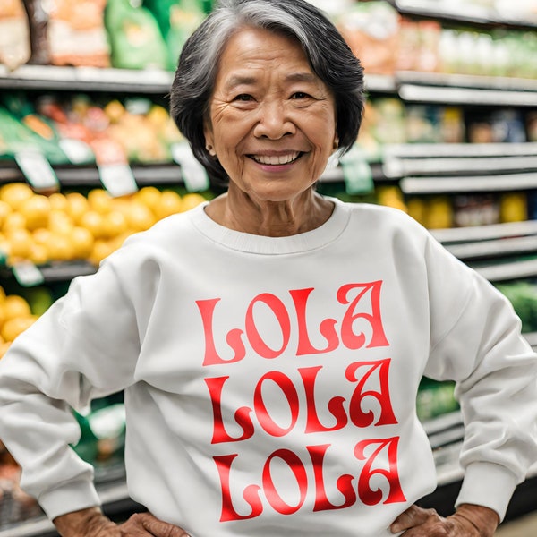 Lola Sweatshirt, Grandma Sweatshirt, Filipina Sweatshirt, Pinay Sweatshirt, Tagalog Sweatshirt, Philippines, Gift for Mom, Lola Gift