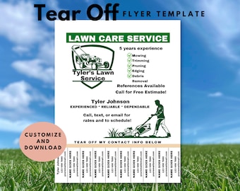 Lawn Care Flyer Template, Landscaping Flyer Canva Template, Yard Services Flyer, Kid and Teen Lawn Mowing Flyer, Mowing Business flyer